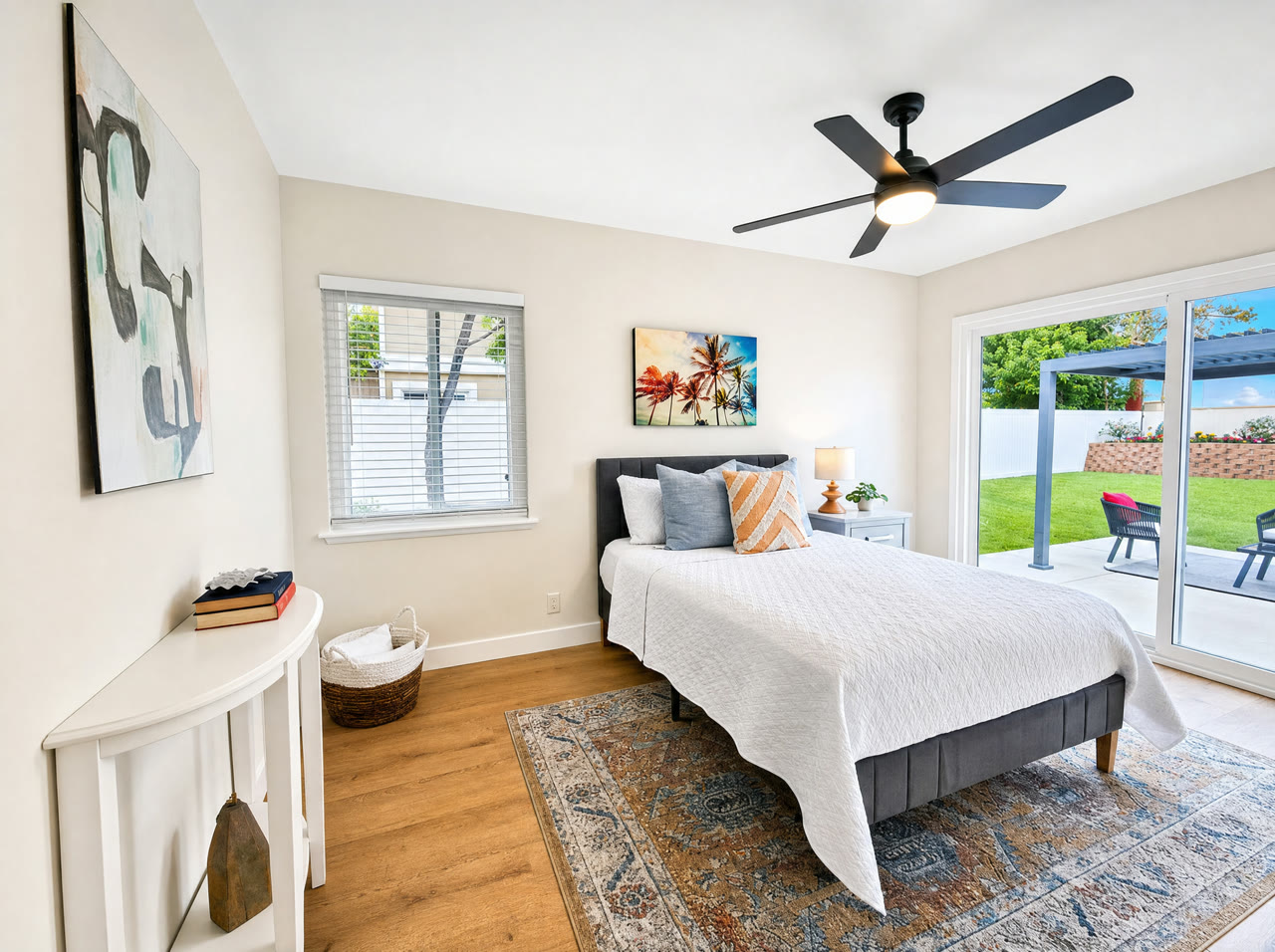 Bedroom relit by PropWalk — bright, professionally lit listing photo